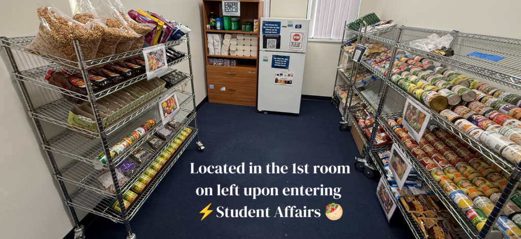 Lightning Pantry, located in the 1st room in Student Affairs.