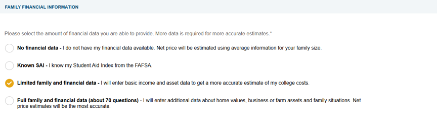 Step 5: It’s now time to input your financial data into the calculator. Take your time when completing this section. Remember, bad data in, bad results out.