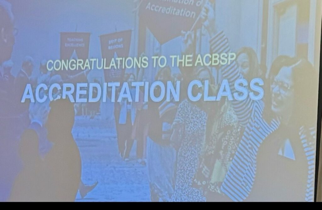 Congratulations to the ACBSP Accreditation Class 2026 Slide
