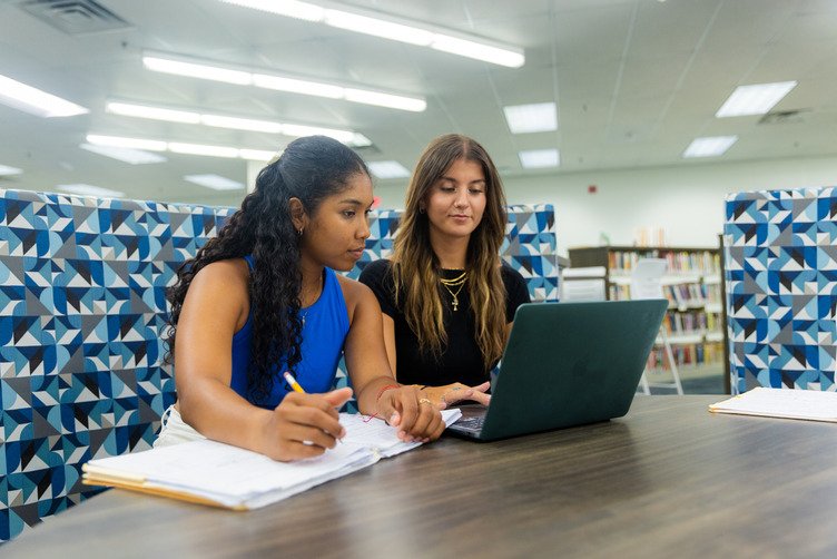 Two international business MBA holders on online classes.