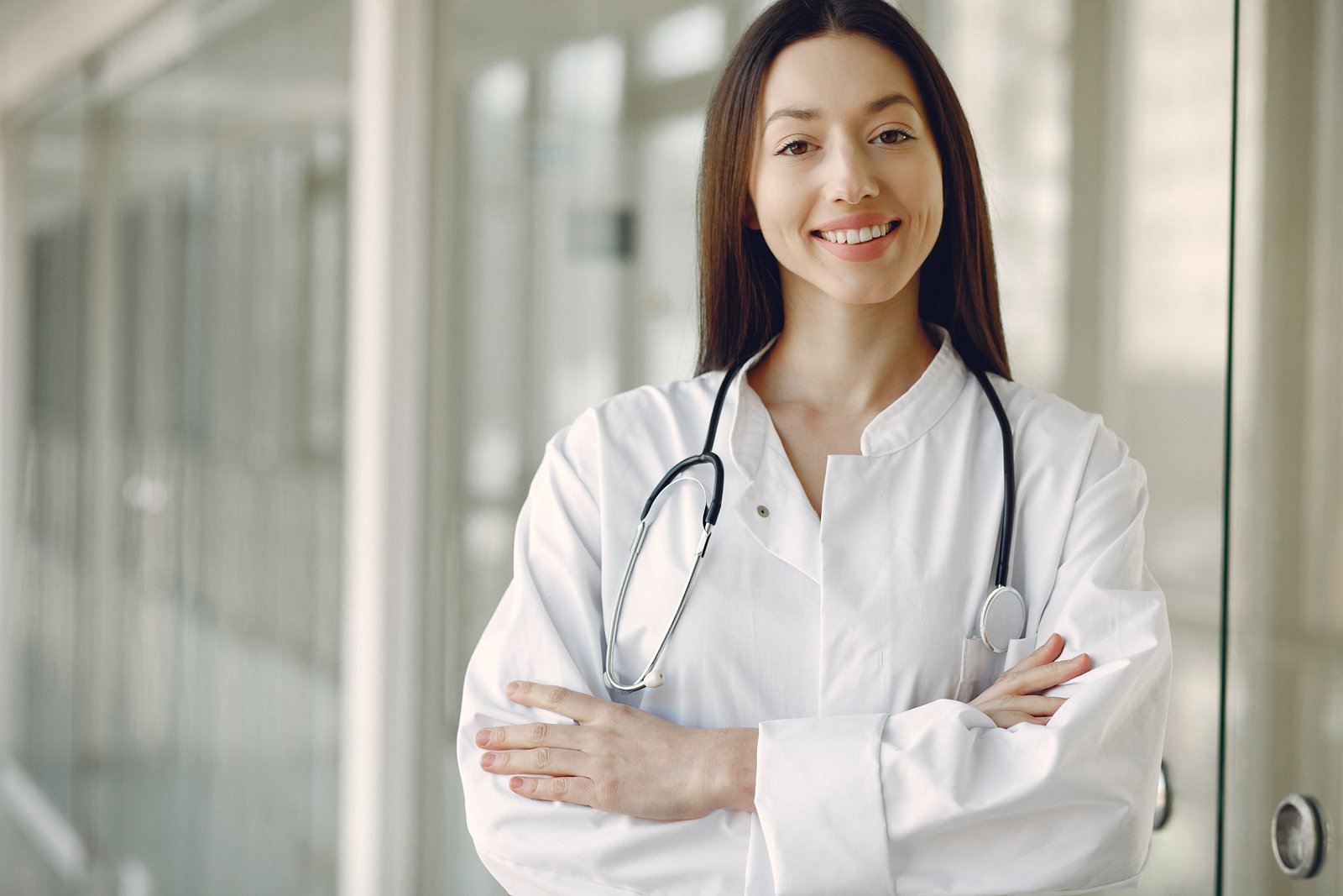 A healthcare administrator, which is a potential career for a health care management degree holder.