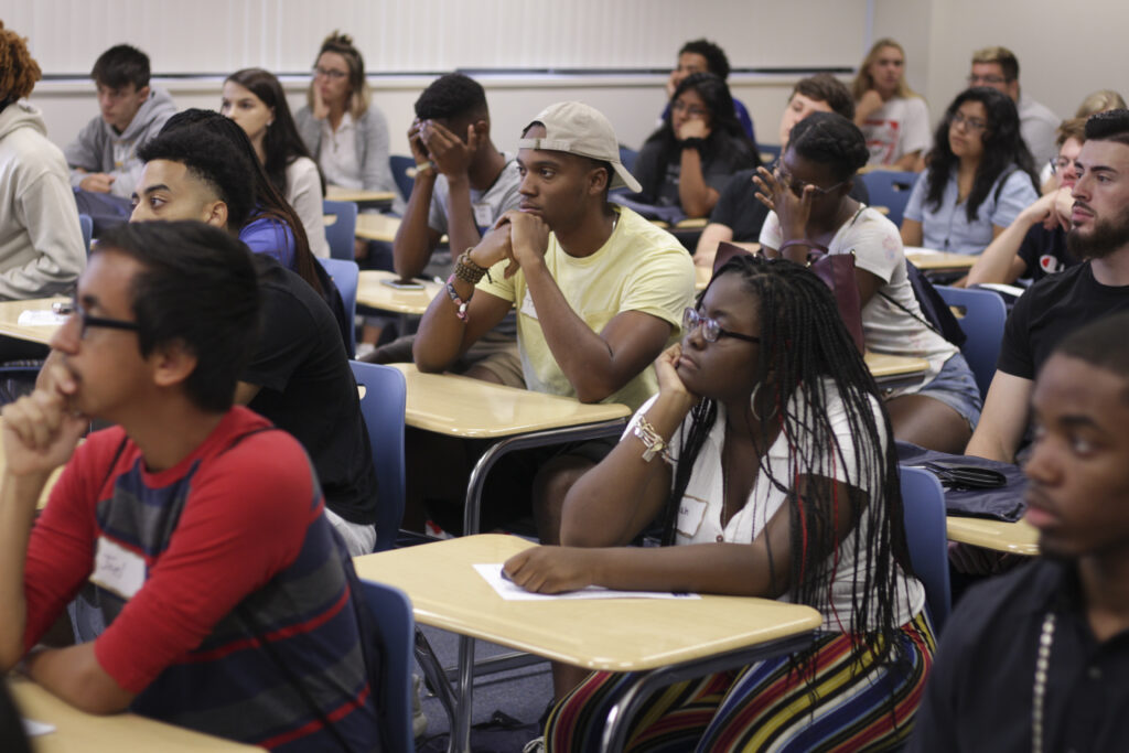 students in class